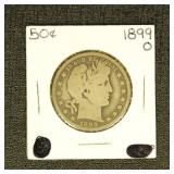 US Coins 1899-O Barber Half Dollar, circulated