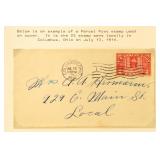 US Parcel Post Stamps group of Covers & Postcard u