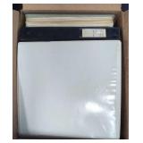 US Stamps Bankers Box full of binders containing a