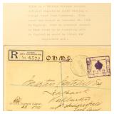 British Solomon Islands Postal History 1925 Regist