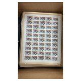 Worldwide Stamps on pages from various coffee tabl