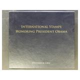 President Obama Worldwide Stamps Mint NH Souvenir