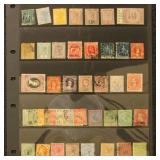 British Empire Stamps Used & Mint on pages includi