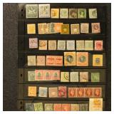 British Empire Stamps Used & Mint on pages includi