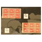 US Stamps #634e Mint NH Booklet Pane of 6, Carmine