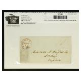 US Stampless Cover on old Nutmeg Auction page with