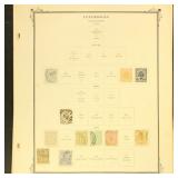 Luxembourg Stamps 1870s-1990s collection on 2 grou