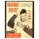 Ted Williams Cover 1958 Baseball Digest May Newsst