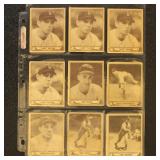 1940 Play Ball Baseball Cards, 31 total in mixed c