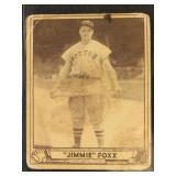 Jimmie Foxx 1940 Play Ball Baseball Card #133, wit