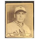 Charles Bender 1940 Play Ball Baseball Card #172,