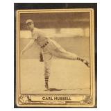 Carl Hubbell 1940 Play Ball Baseball Card #87, wit