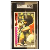 Julius Erving SGC 8.5 Graded 1976 Topps Basketball
