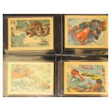 1956 Topps Adventure Gum Cards 8 different fresh a