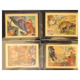 1956 Topps Adventure Gum Cards 12 different fresh