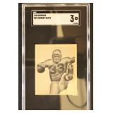 Herbert Banta SGC 3 Graded 1948 Bowman Football Ca