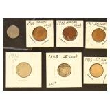 US Coins Small Group of Early Coins, Indian Head C