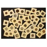 Worldwide Coins in dealer flips, many with identif
