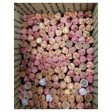 US Coins Penny Rolls Hoard in Medium Flat Rate Box