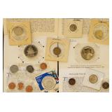 Worldwide Coins accumulation in various packaging