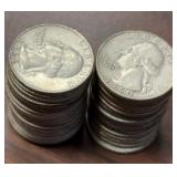 US Coins 73 Pre-1964 90% Silver Washington Quarter