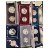US Coins 6 Silver Dollar Proofs in original US Min