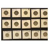 US Coins Liberty Nickels 1880s-1910s in flips with