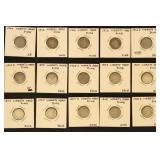 US Coins Barber Dimes 1900-1910s in flips with ide