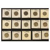 US Coins Buffalo Nickels 1910s-1930s in flips with