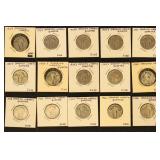 US Coins Standing Liberty Quarters 1920s-1930 in f