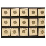 US Coins Mercury Dimes 1910s-1930s in flips with i