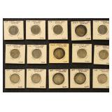 US Coins Barber Quarters 1890-1910s in flips with