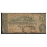 Confederate States of America Paper Money #T69 $5