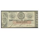Obsolete Currency $50 State of Georgia Note, dated