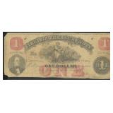 Obsolete Currency $1 Virginia Treasury Note, heavi