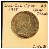 US Coins 1918 Lincoln Commemorative Half Dollar, A