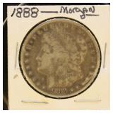 US Coins 1888 Morgan Silver Dollar, circulated