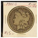 US Coins 1901-S Morgan Silver Dollar, circulated