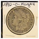 US Coins 1892-O Morgan Silver Dollar, circulated