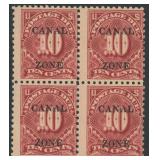 Canal Zone Stamp #J20 Mint tropical gum CV $675
