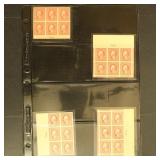 US Stamps #485 Mint NH Matched Set of Plate Blocks