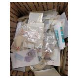 Worldwide Stamps in glassines & dealer cards thous