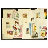 Africa Stamps 36 Imperf Proofs & Deluxe Sheets Min