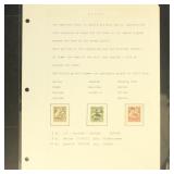 Nauru Atoll Post Stamps 1908-1911 with manuscript