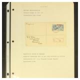 Nauru Stamps #15 tied on Registered Cover, very sc