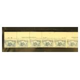 US Stamps #230 Mint Strip of 4 attached to Pair, 6