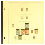 US Stamps 1850s Issues on Scott Pages, includes ni
