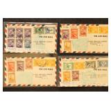 Portuguese Guinea Airmail Covers group of 4 differ