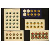 US Stamps 57 Global Forever Stamps Mint NH $96.90