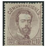 Spain Stamp #180 Mint No Gum with thins, scarce is